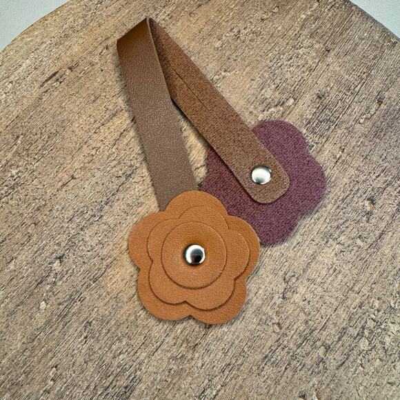 Flower Purse Charm Fall Bag Charm Neutral Purse Flair NEW FAST SHIP - Picture 5 of 7